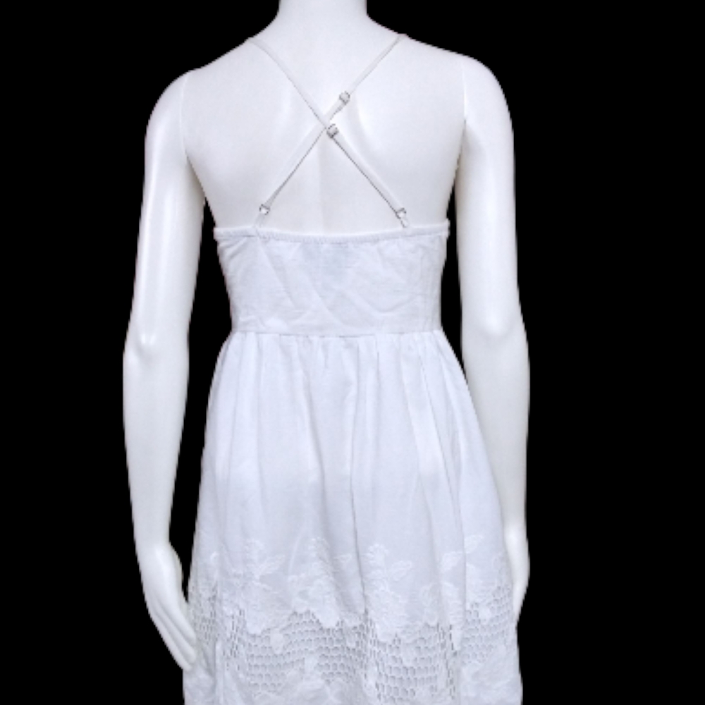Forever 21 Elegant White Crochet Mini Dress - Picture 5 of 5